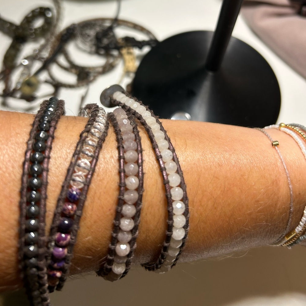 Chan Luu 5 Wrap Faceted Bead Bracelet - Picture 2 of 8